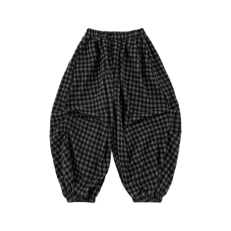 Ash Check Balloon Pants