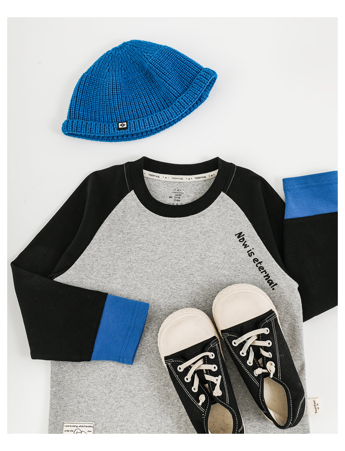 Urban Play Raglan Tee – Grey/Black