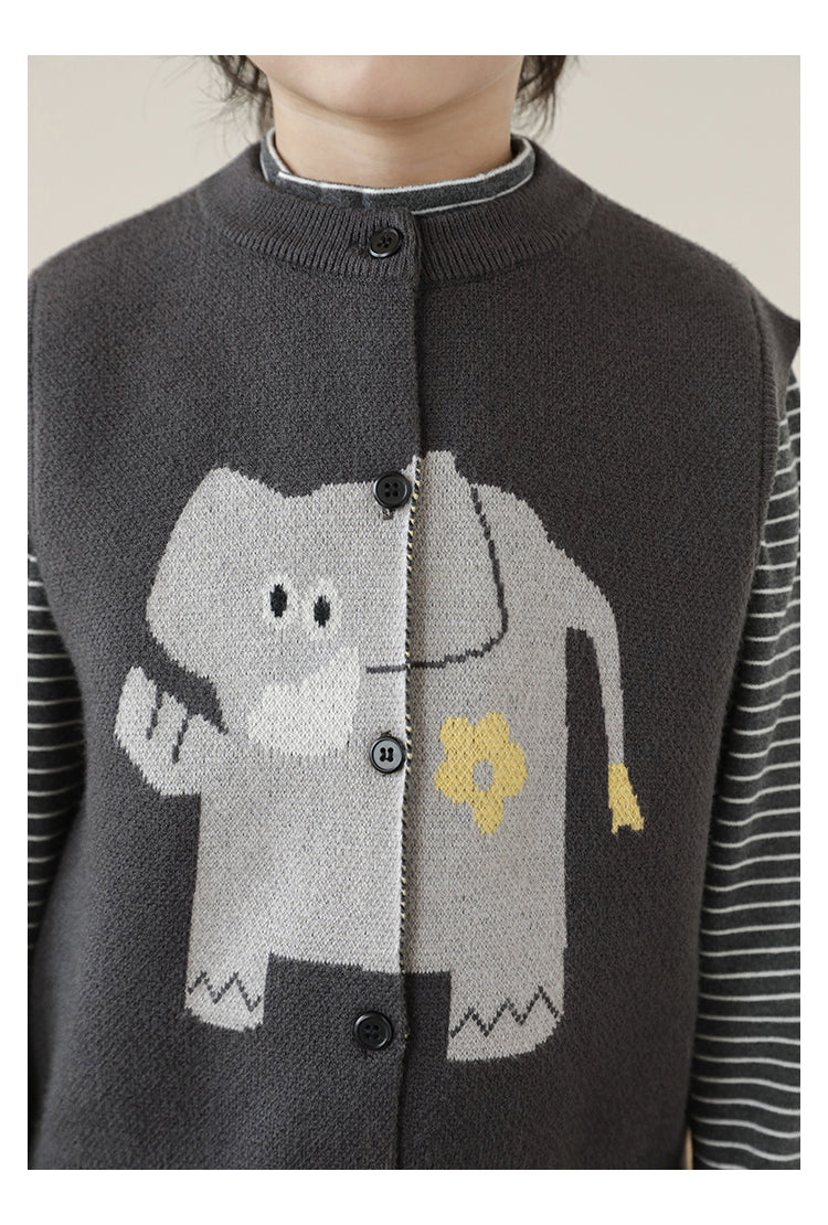 Little Elephant Knit Vest