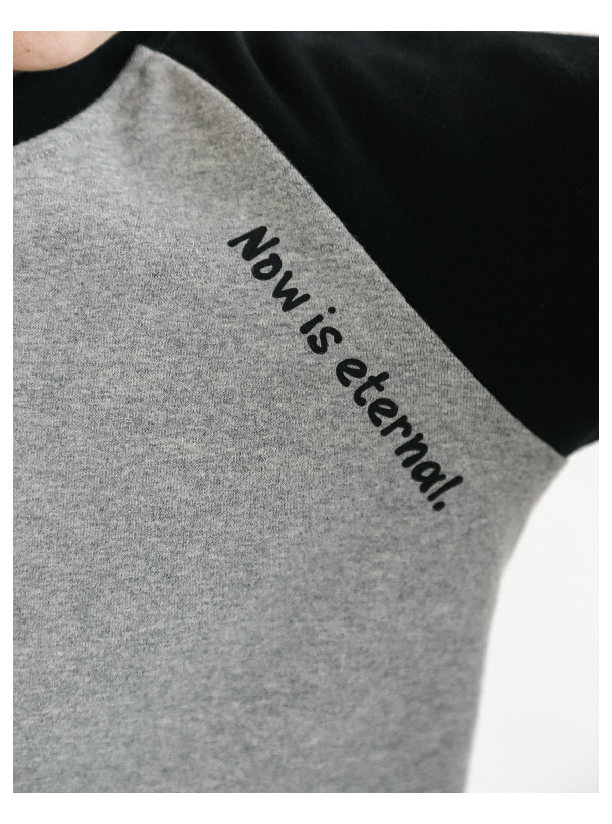 Urban Play Raglan Tee – Grey/Black