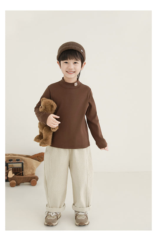 Everyday Mock Neck Tee-Kids