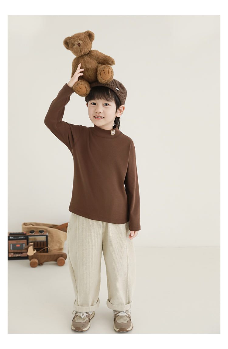 Everyday Mock Neck Tee-Kids