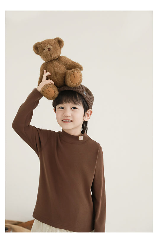 Everyday Mock Neck Tee-Kids