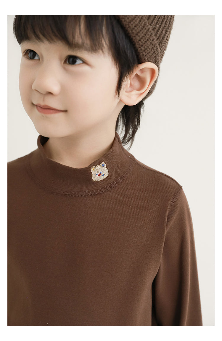 Everyday Mock Neck Tee-Kids