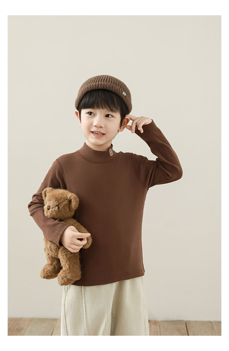 Everyday Mock Neck Tee-Kids