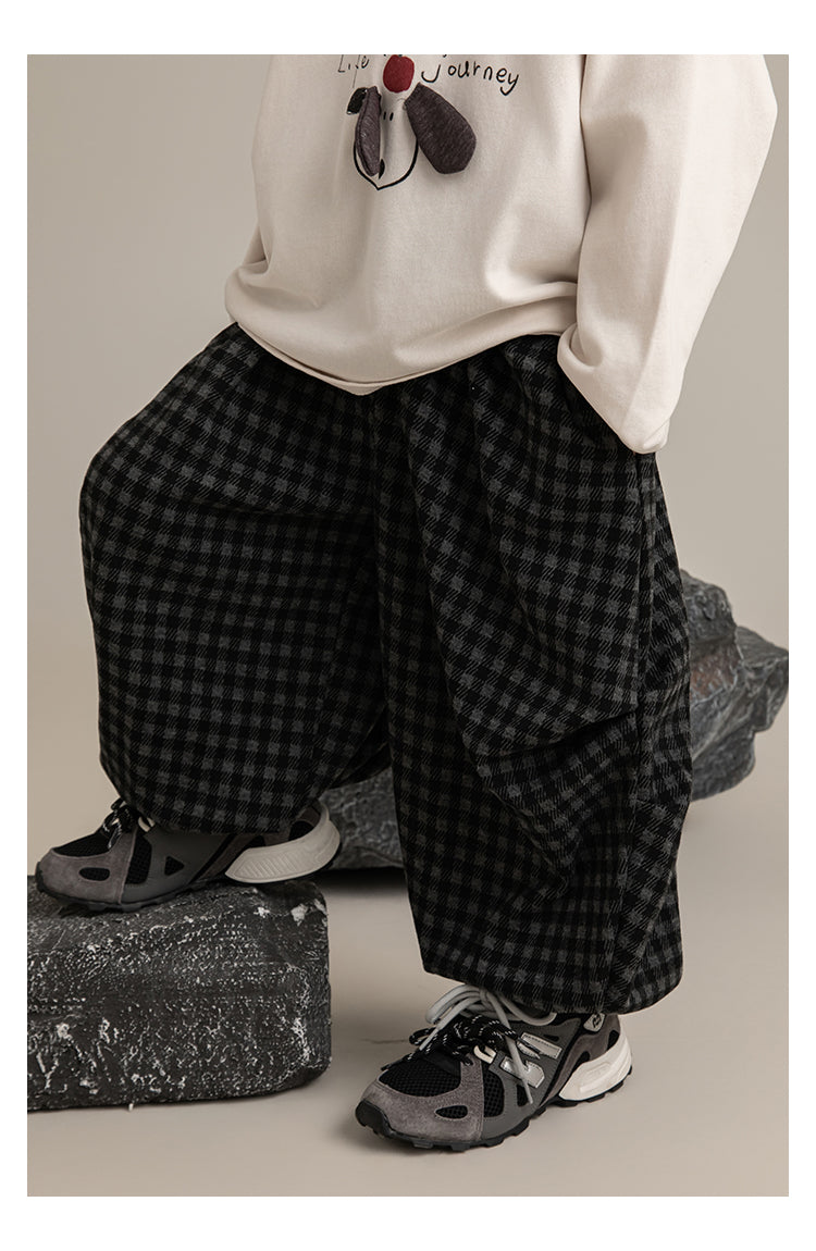Ash Check Balloon Pants
