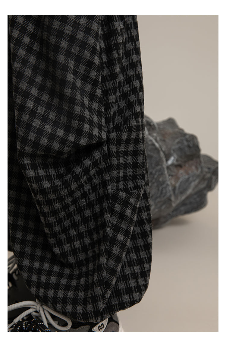 Ash Check Balloon Pants