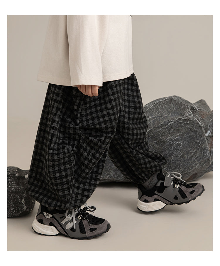 Ash Check Balloon Pants
