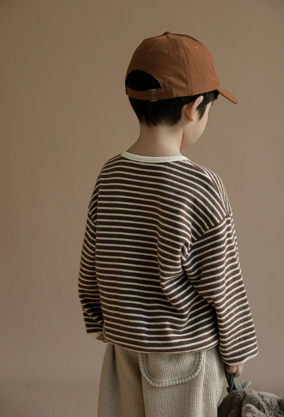 Cocoa Stripe Top