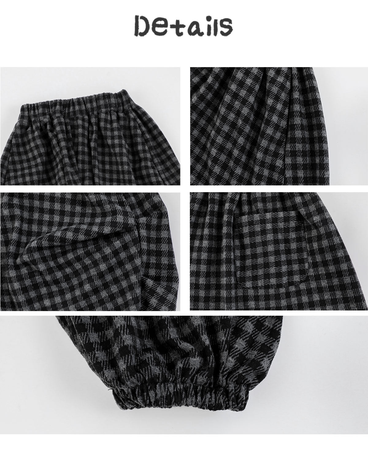 Ash Check Balloon Pants